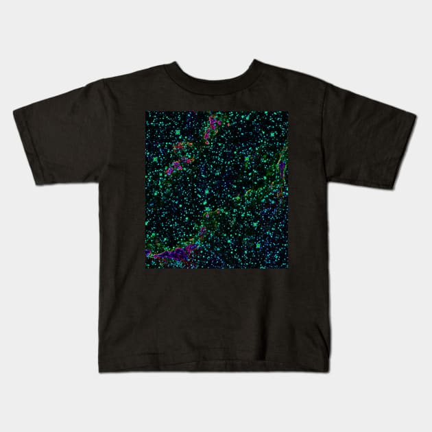 Black Panther Art - Glowing Edges 286 Kids T-Shirt by The Black Panther